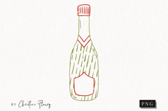 Hand Drawn Bottle Clipart | Christmas PNG Product Image 1
