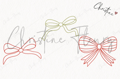 Hand Drawn Bows Clipart | Christmas PNG Product Image 3