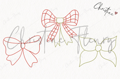 Hand Drawn Bows Clipart | Christmas PNG Product Image 3