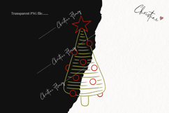 Hand Drawn Christmas Tree Clipart | Christmas PNG Product Image 2
