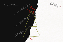 Hand Drawn Christmas Tree Clipart | Christmas PNG Product Image 2