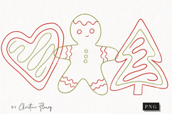 Hand Drawn Cookies Clipart | Christmas PNG Product Image 1