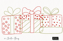 Hand Drawn Gifts Clipart | Christmas PNG Product Image 1