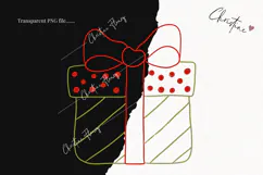 Hand Drawn Gifts Clipart | Christmas PNG Product Image 2