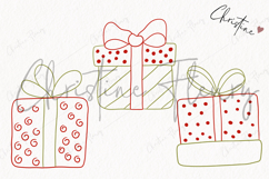 Hand Drawn Gifts Clipart | Christmas PNG Product Image 3