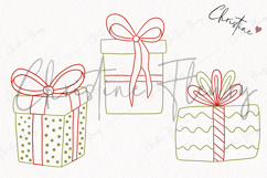 Hand Drawn Gifts Clipart | Christmas PNG Product Image 3