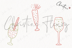 Hand Drawn Glasses Clipart | Christmas PNG Product Image 3