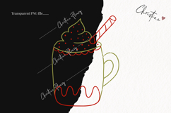 Hand Drawn Hot Cocoa Clipart | Christmas PNG Product Image 2