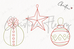 Hand Drawn Ornaments Clipart | Christmas PNG Product Image 3