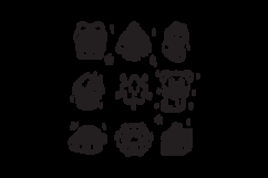 Hand drawn christmas outline icon collection graphic Product Image 2