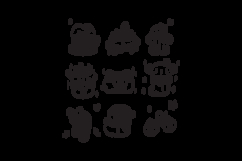 Hand drawn christmas outline icon collection vector Product Image 2