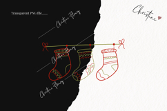 Hand Drawn Stocking Clipart | Christmas PNG Product Image 2