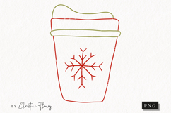 Hand Drawn Coffee Clipart | Christmas PNG Product Image 1