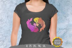Coloured Yin Yang Fish SVG Product Image 1