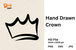 Hand Drawn Crown Product Image 1