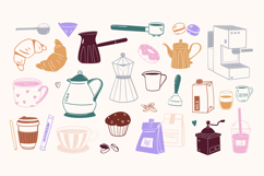 Hand Drawn Coffee Clipart Product Image 1