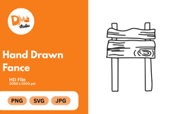 Hand Drawn Fence Product Image 1
