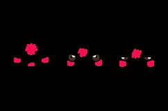 Hand drawn flat kawaii face clipart Product Image 2