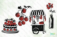 Hand Drawn Illustrations of Italian Food Product Image 1
