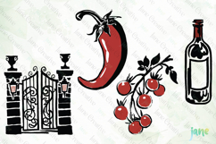 Hand Drawn Illustrations of Italian Food Product Image 1