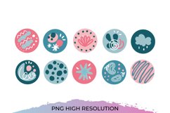 Abstract Hand Drawn Social Media Highlights Product Image 2