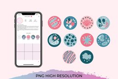 Abstract Hand Drawn Social Media Highlights Product Image 1