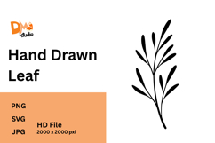 Hand Drawn Leaf Botanical Clipart Set |PNG| SVG| JPG Product Image 1