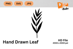 Hand Drawn Leaf Botanical Clipart Set |PNG| SVG| JPG Product Image 1