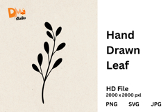 Hand Drawn Leaf Botanical Clipart Set |PNG| SVG| JPG Product Image 1