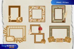 Scrapbooking Vintage Hand Drawn Mail Frames Set Product Image 1