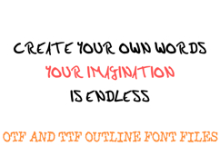 Hand Drawn Marker Font Lettering Ink ABC Typography OTF Product Image 3