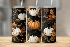 Hand Drawn Pumpkins Tumbler Sublimation Wrap Product Image 1