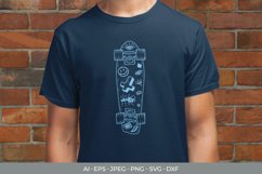 Hand Drawn Skateboard Doodles SVG Product Image 1