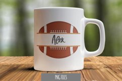 Personalised Hand Drawn Split Rugby Ball Product Image 1