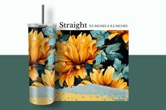 Hand Drawn Sunflower Tumbler Wrap Product Image 2