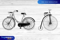 Hand Drawn Vintage Bike Clipart Product Image 1