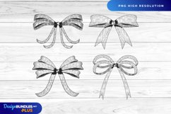 Hand Drawn Vintage Bow Clipart Product Image 1