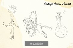 Hand Drawn Vintage Circus Clipart Product Image 1