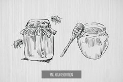 Hand Drawn Vintage Honey Clipart Product Image 1