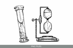 Hand Drawn Vintage Hourglass Clipart Product Image 1