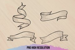 Hand Drawn Vintage Ribbons Clipart Product Image 1