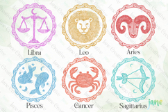 Hand Drawn Zodiac Sign SVG PNG Bundle Product Image 3