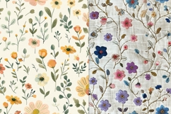 Hand Embroidered Style Easter Florals Product Image 2