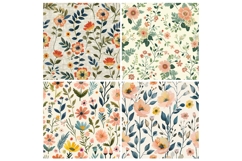 Hand Embroidered Style Easter Florals Product Image 2