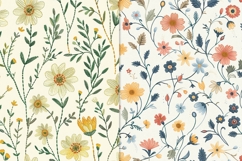 Hand Embroidered Style Easter Florals Product Image 3