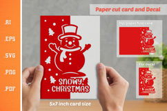 Christmas Paper Cut Cards SVG Bundle Product Image 11