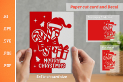 Christmas Paper Cut Card SVG 8 Product Image 1