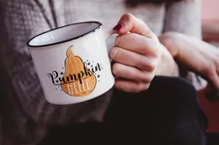 Pumpkin Hello sublimation PNG. Quote EPS, JPG. Product Image 2