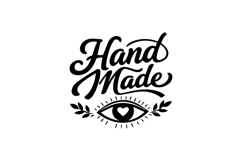 Hand Made Script Eye Logo Design Product Image 1