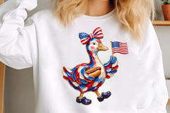 Hand Painted 4th of July Goose PNG Product Image 2